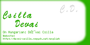 csilla devai business card